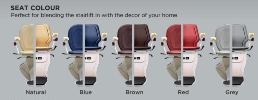 Stairlift seat colors in UAE, QATAR, OMAN